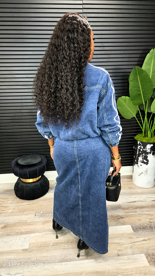 Top Tier Denim Set - Laine Collection