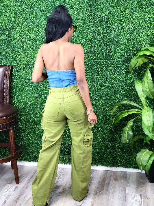 Denim Corset Top - Laine Collection