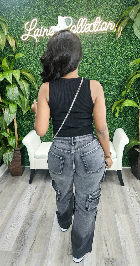"When You Ready" Top(Black) - Laine Collection
