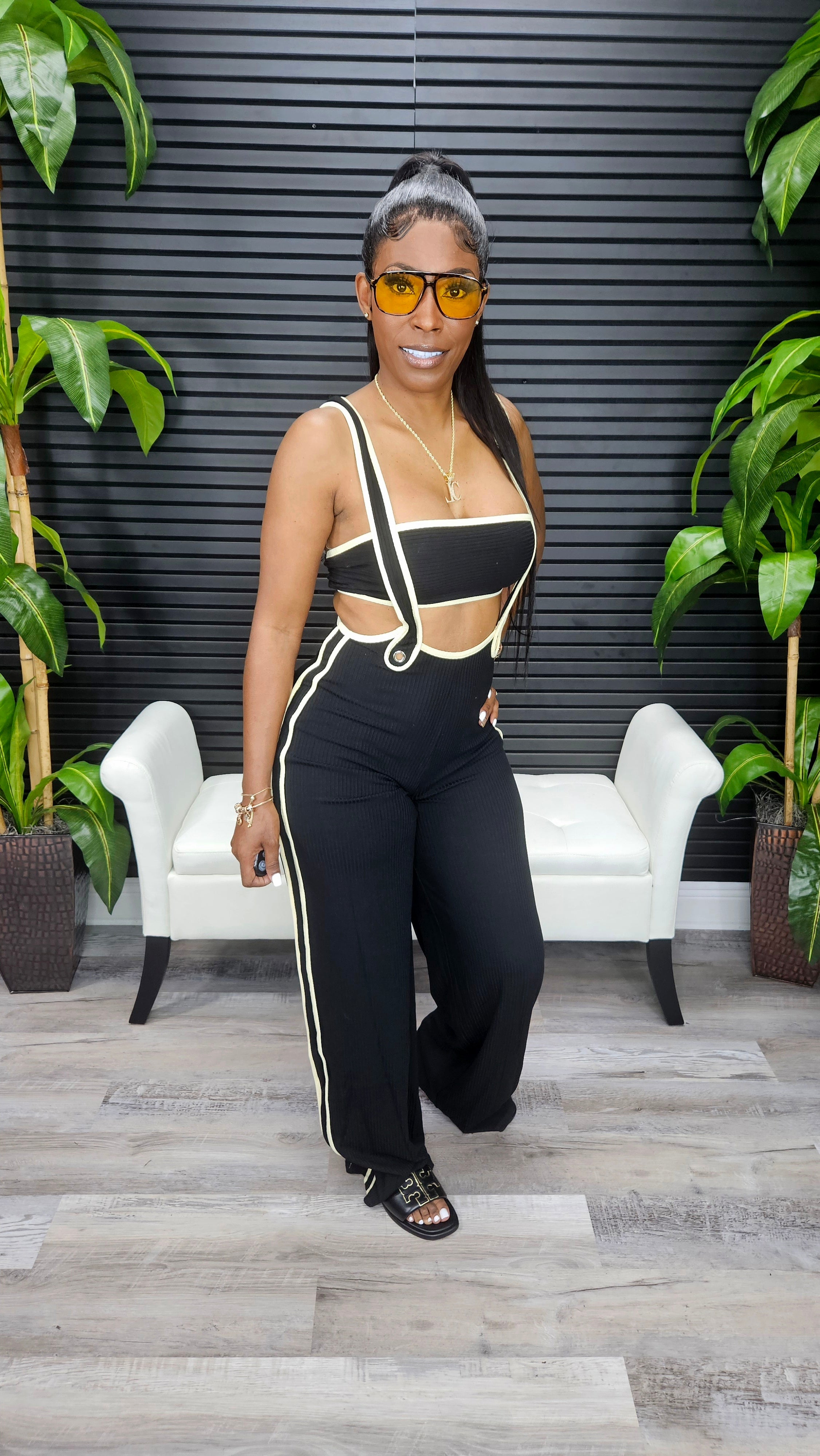 Baddie Fever Jumpsuit Set - Laine Collection