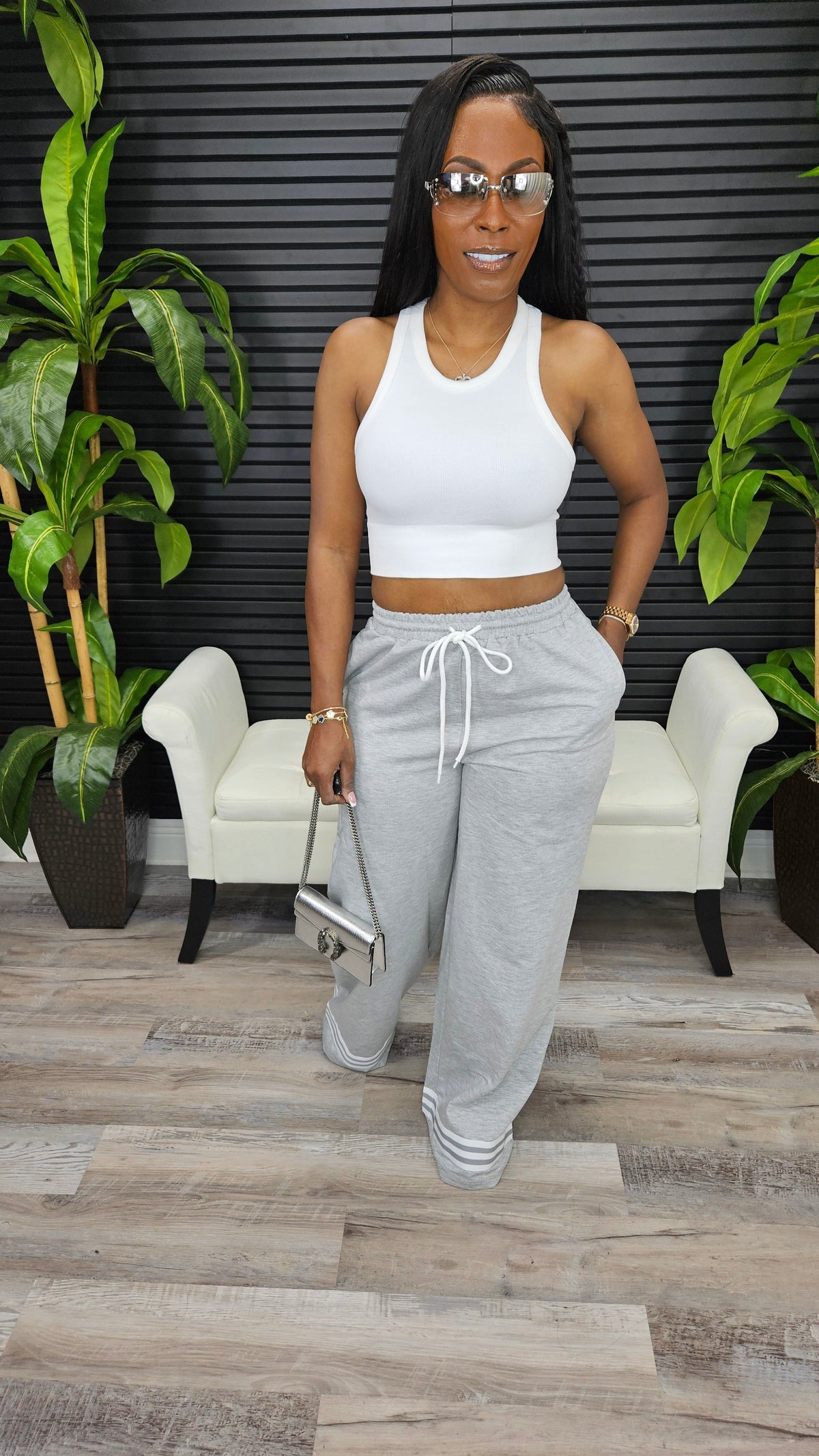 Nothing Better Pants(H Gray) - Laine Collection