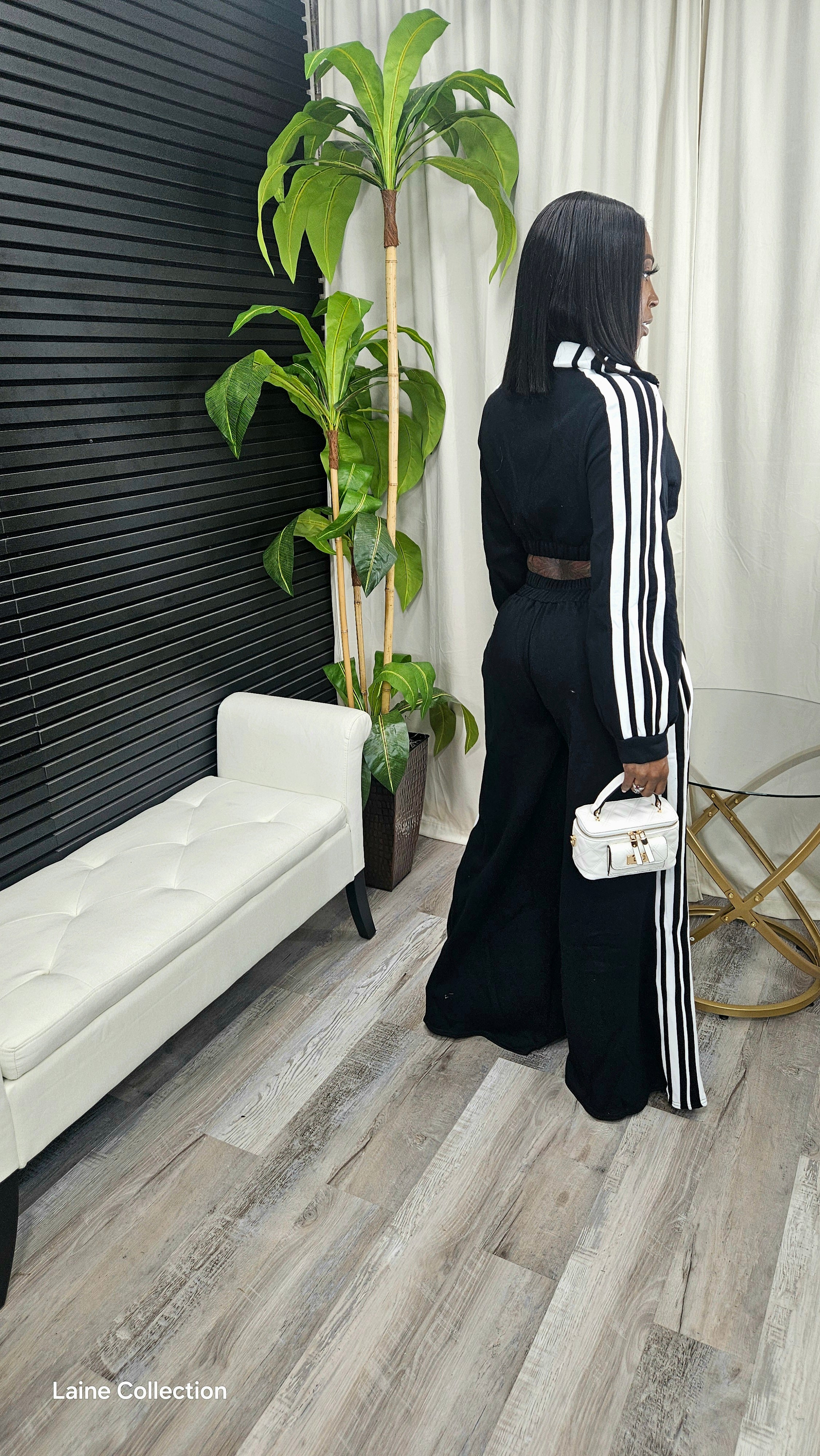 Emma Sweatpants Set(Black) - Laine Collection
