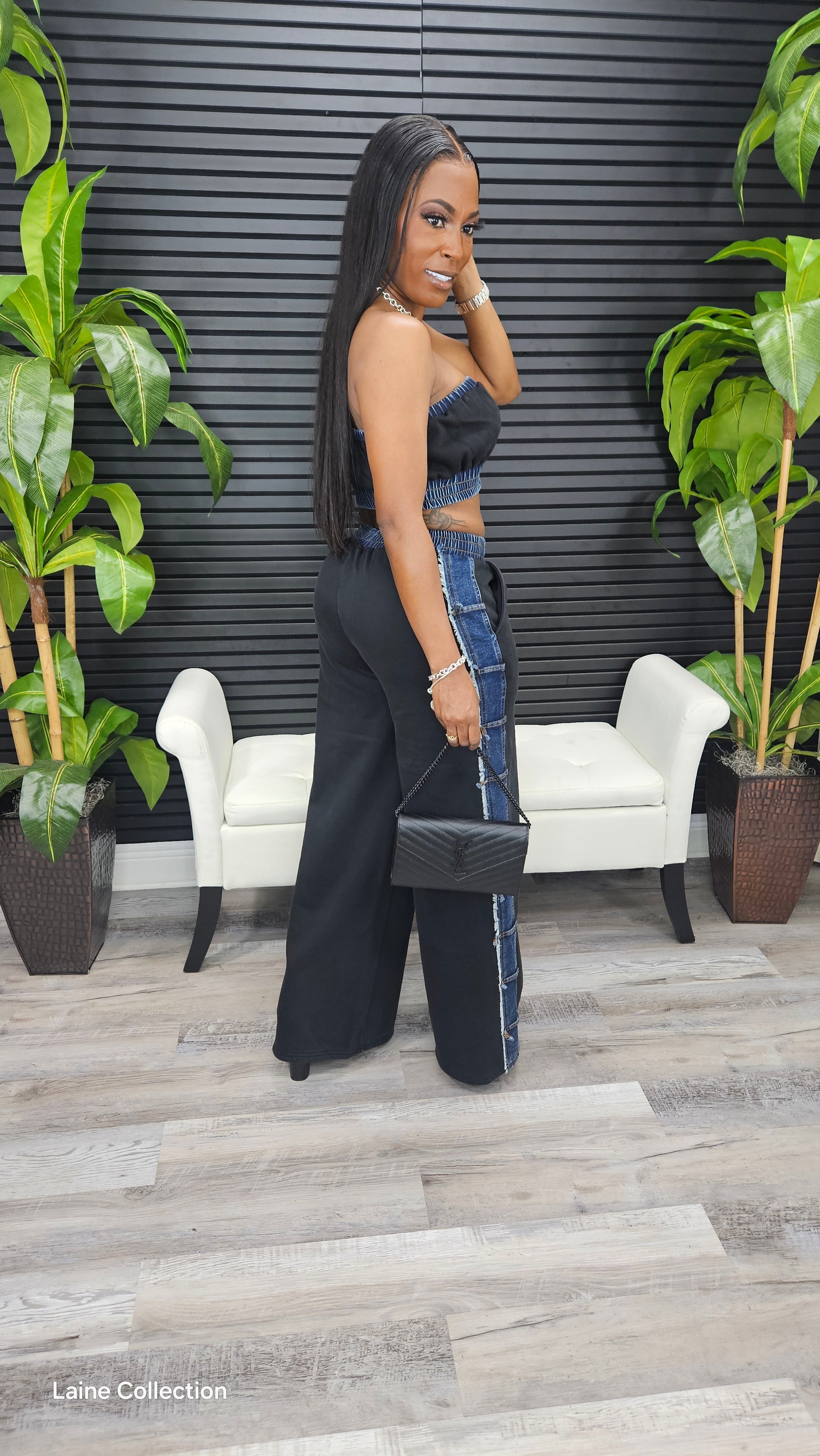 Calling You Back Pants Set - Laine Collection