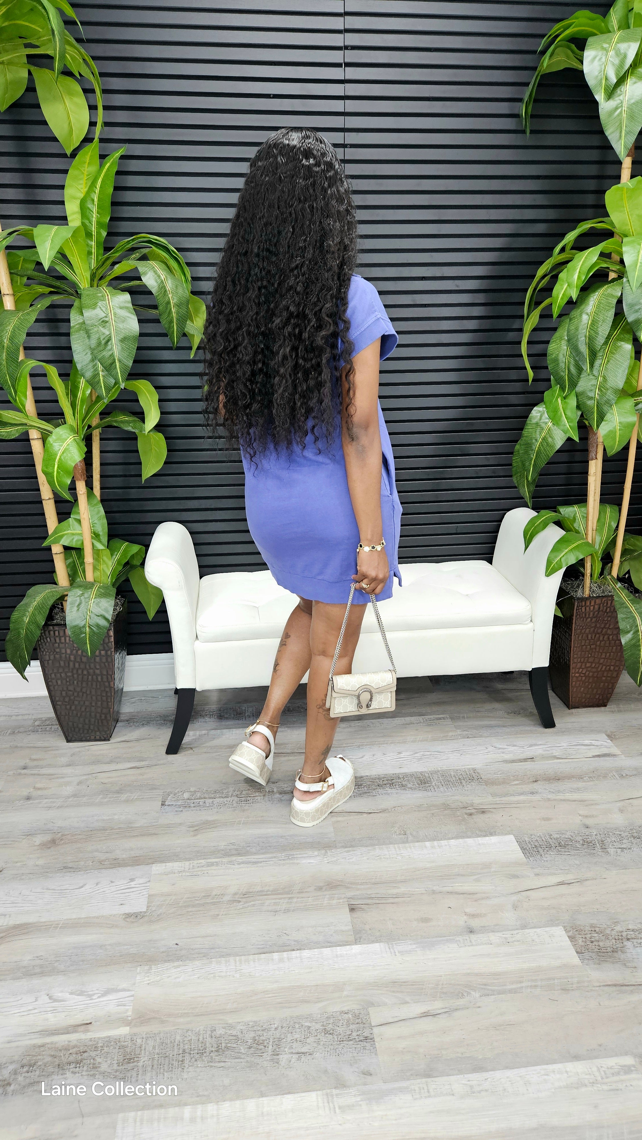 Easy Days Dress(Dusty Indigo) - Laine Collection