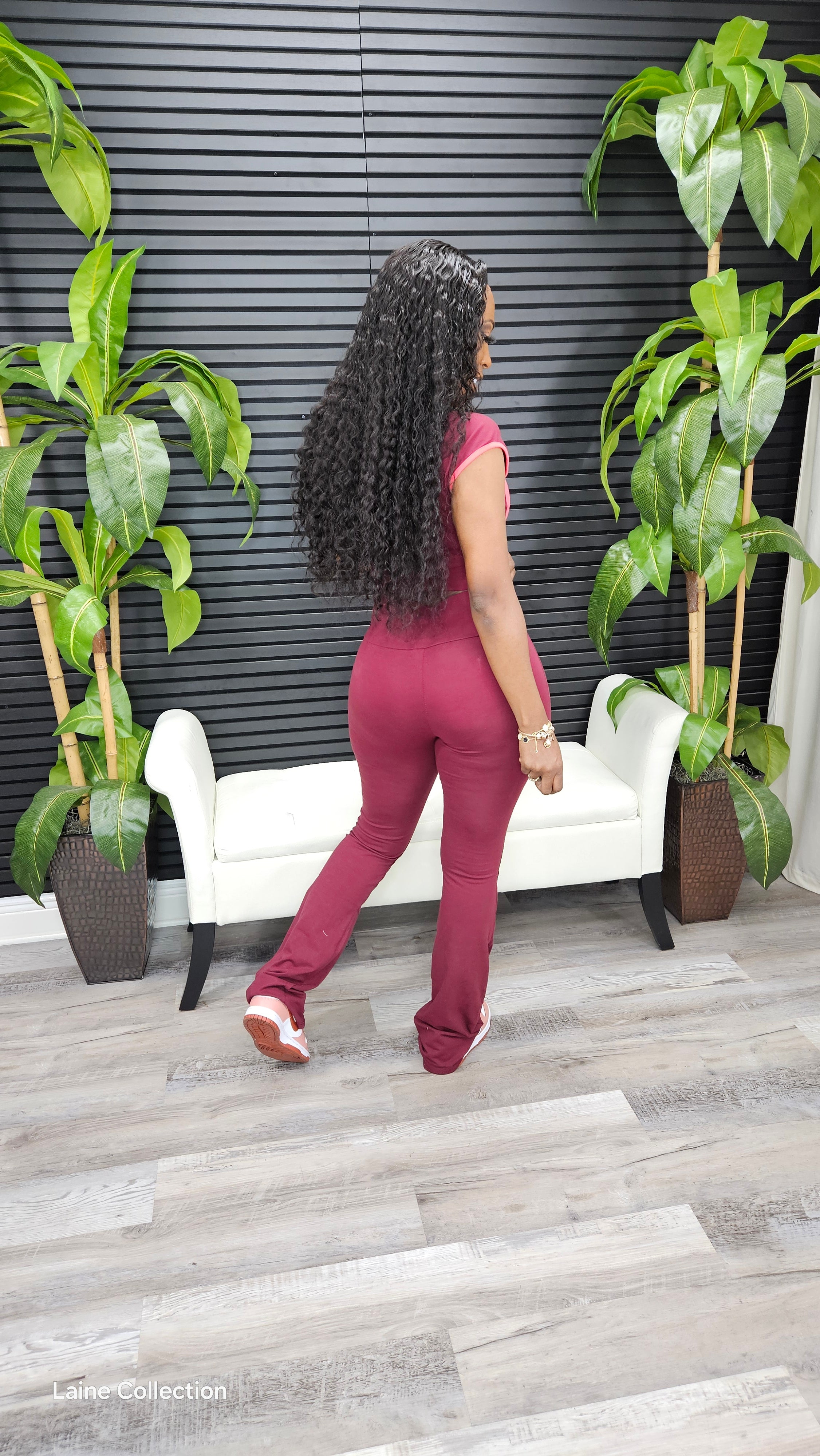 Can't Wait for You Legging Set(Maroon/Dk Coral)Restock Ship Out 3/22 - Laine Collection