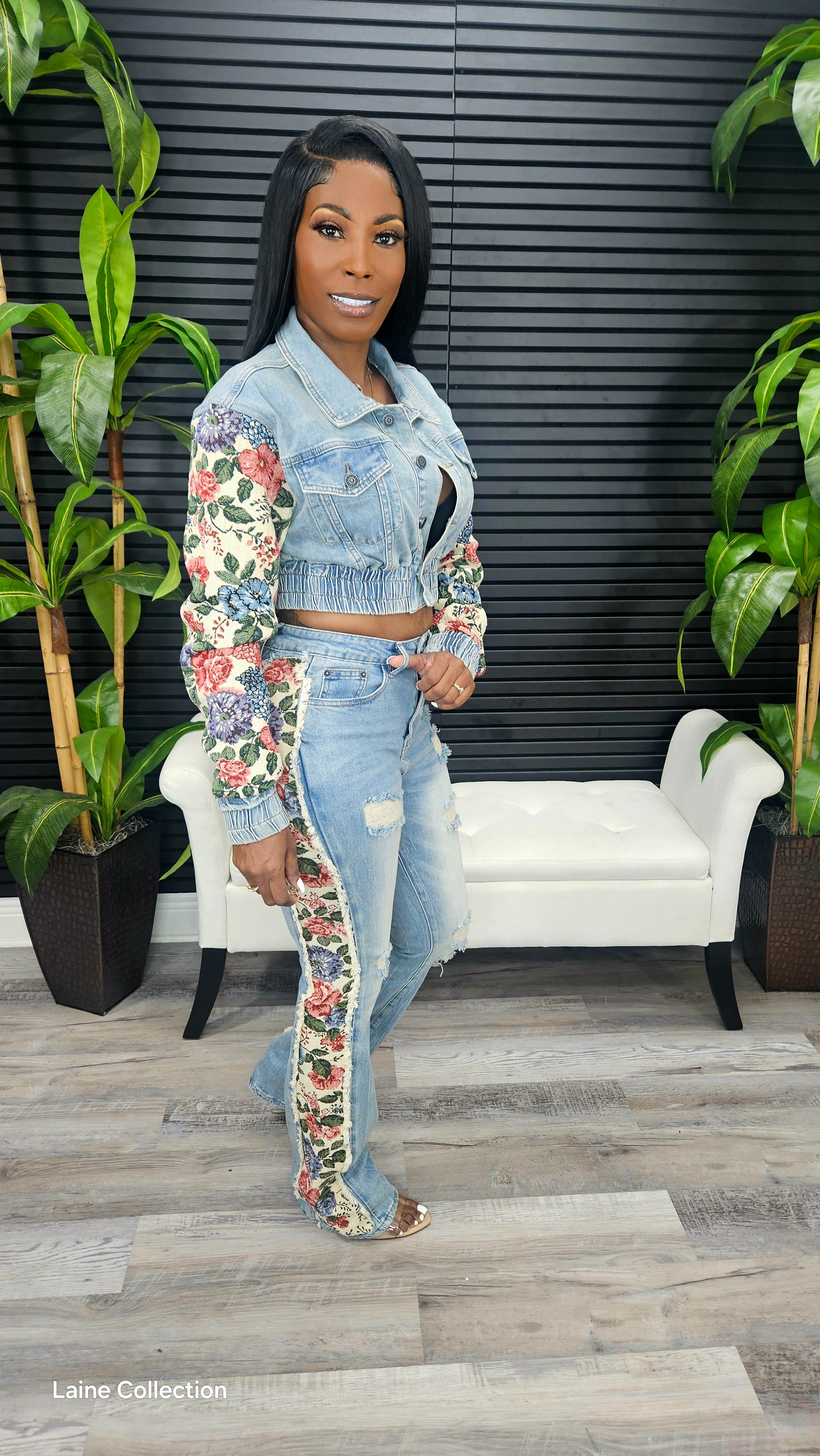 Denim For Days Pants Set(Restock)