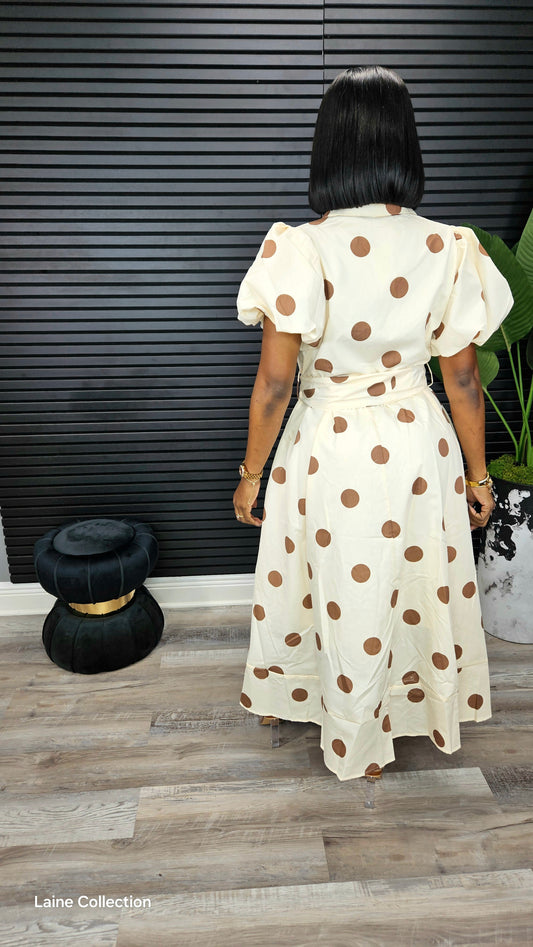 Endless Elegance Polka Dot Maxi Dress - Laine Collection