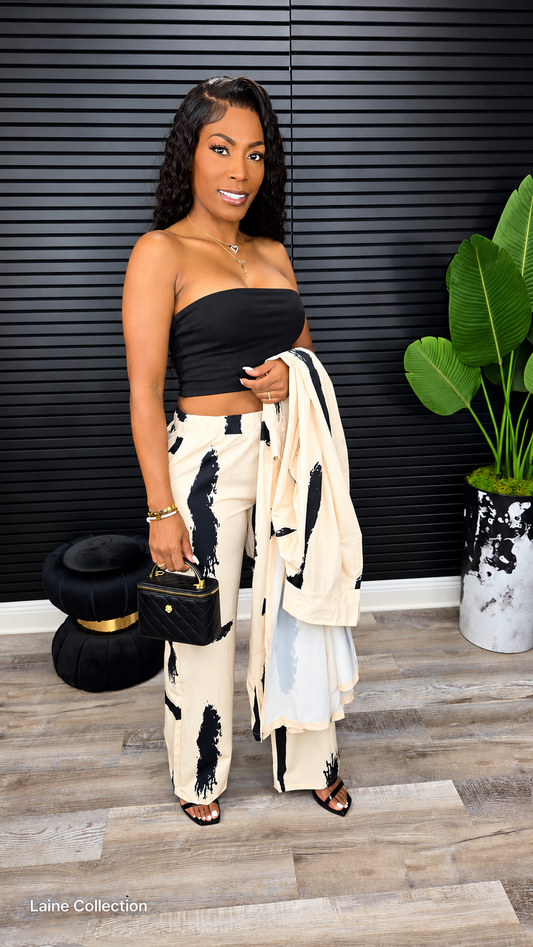 Bold Strokes Duster Pant Set - Laine Collection