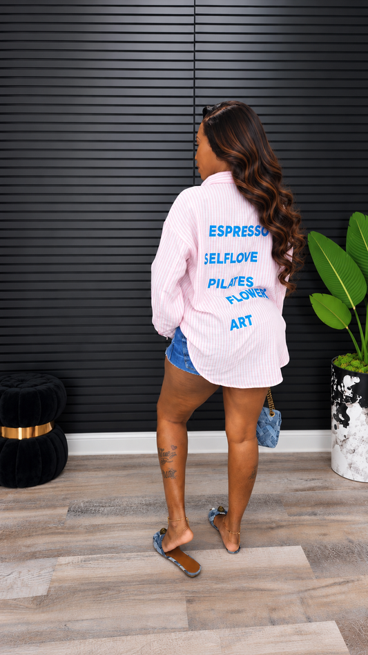 Soft Life Society Oversized Shirt