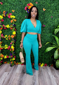 Sassy Pants Set(Fine Emerald) - Laine Collection
