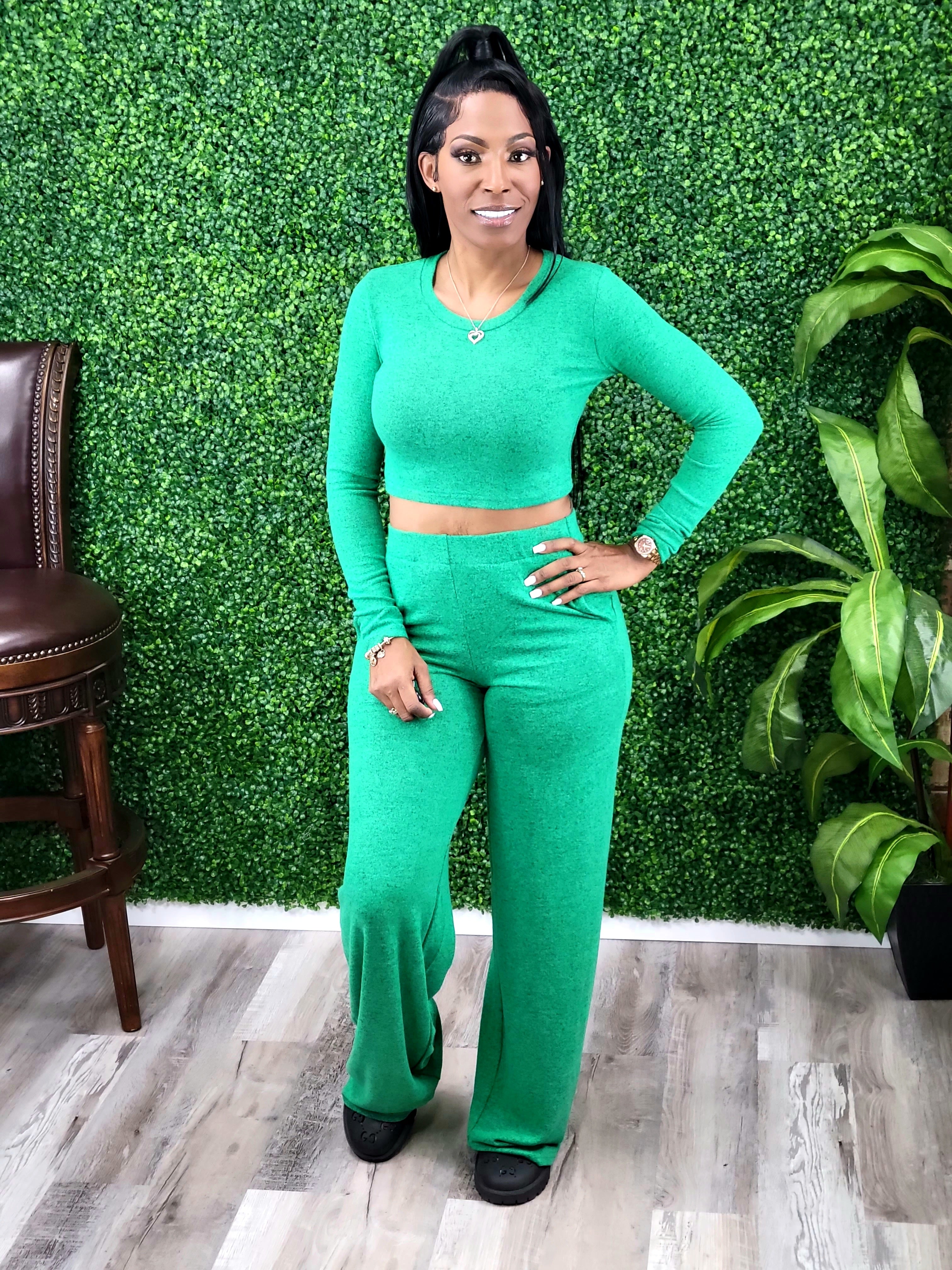 Just Leave Pant Set (Green)