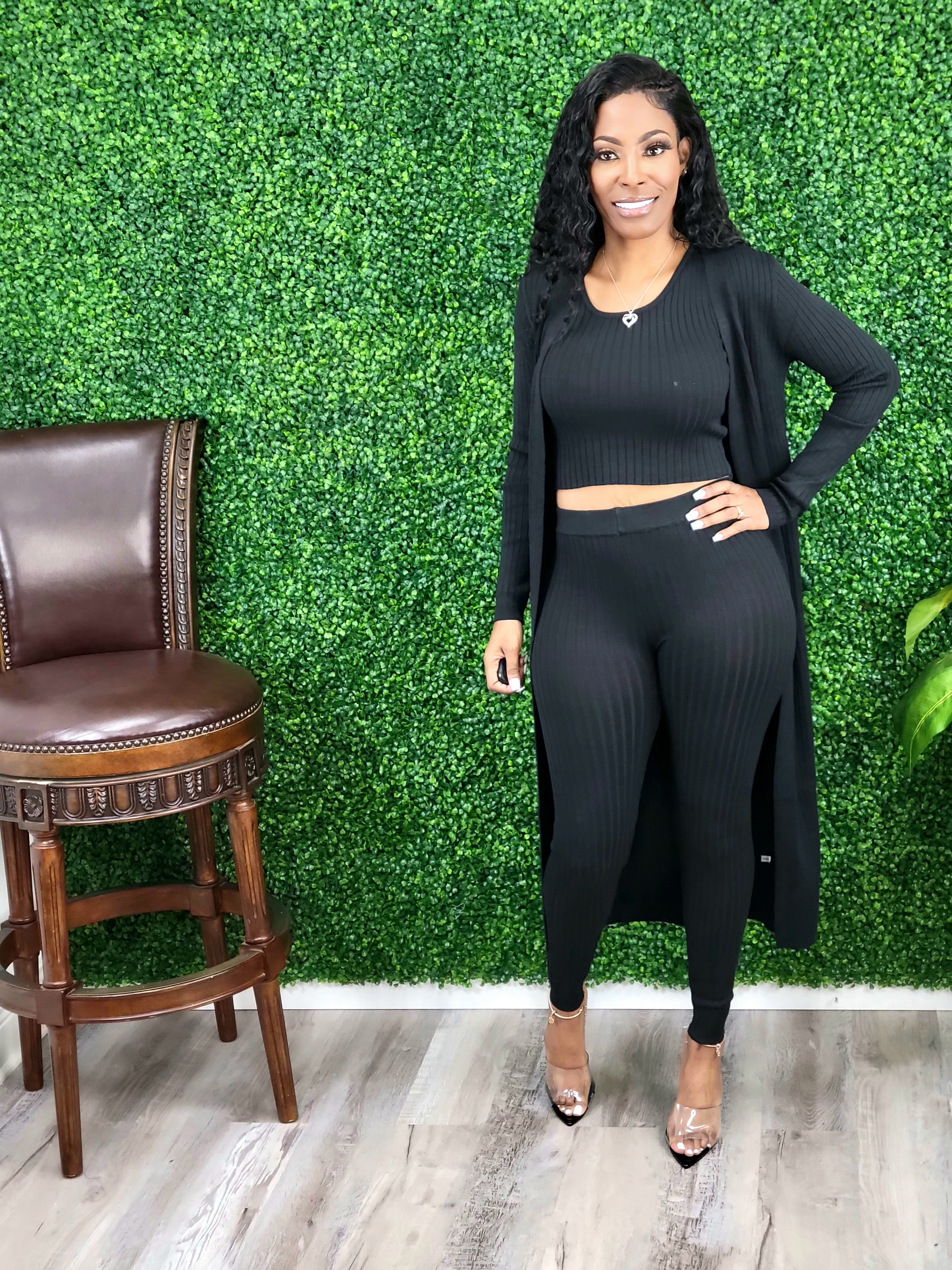 Easy and Simple Legging Set (Black)
