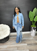 Calling It Quits Denim Jacket - Laine Collection