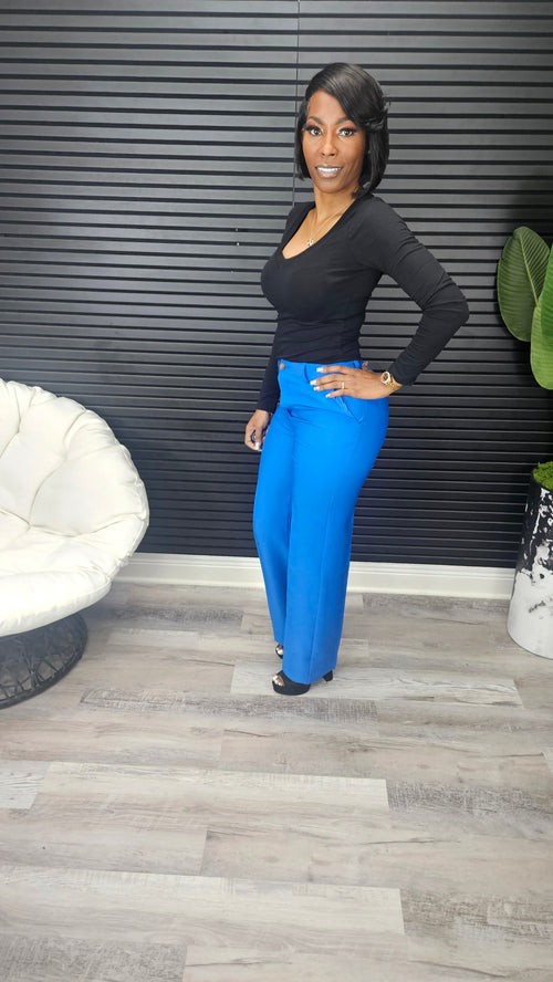 "First Class" Pants(Azure) - Laine Collection