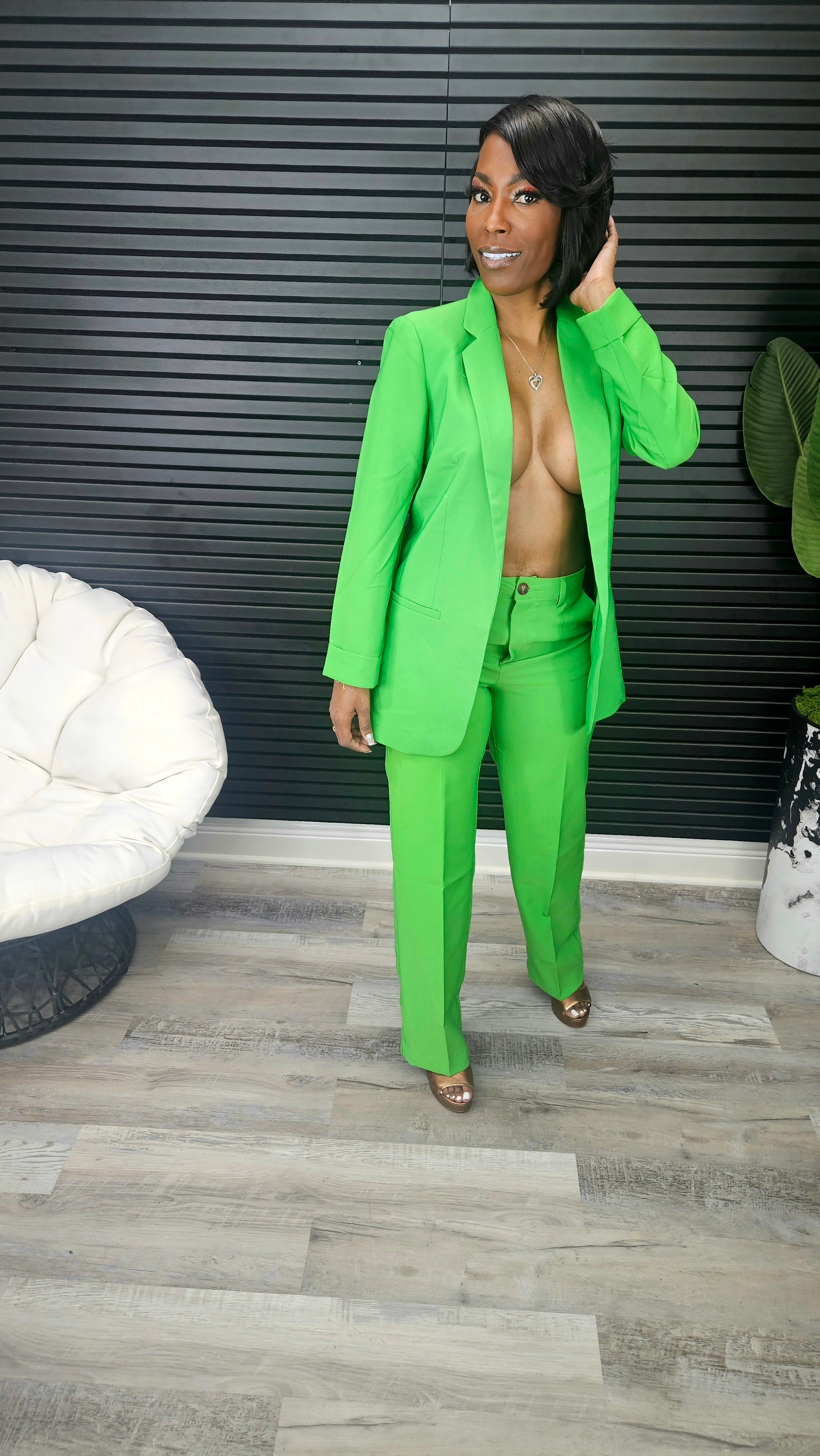 "Business Talk" Blazer(Apple)