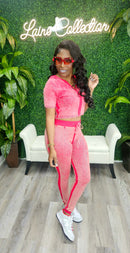"Always A Flex" Legging Set(Red) - Laine Collection