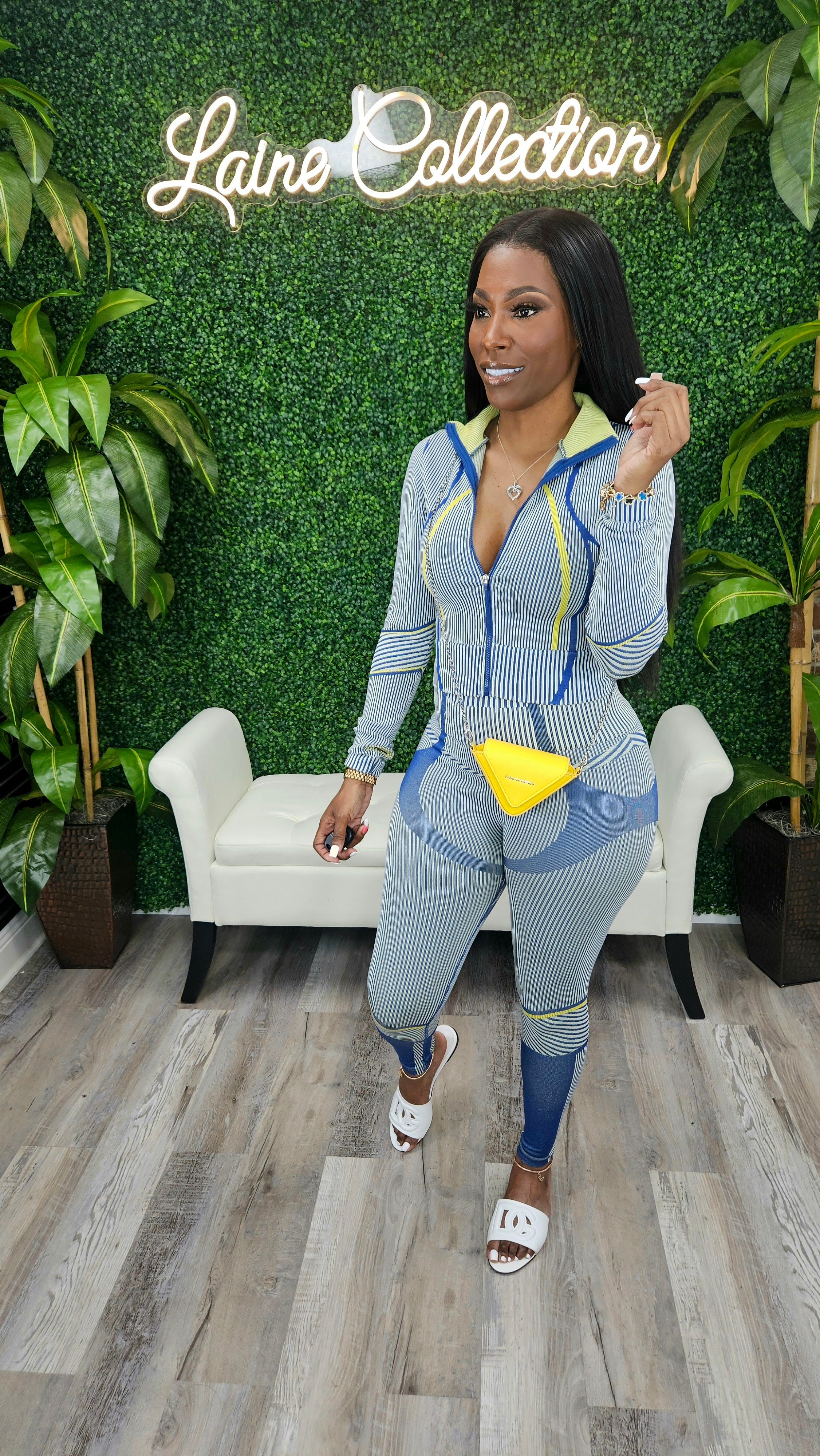 "Match My Energy" Legging Set(Navy)