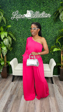 "Bad Intention" Jumpsuit(Fuschia) - Laine Collection