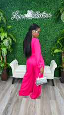 "Bad Intention" Jumpsuit(Fuschia) - Laine Collection
