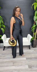 No Invite Jumpsuit(Black) - Laine Collection