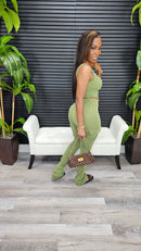 Out The Door Pants Set(Army) - Laine Collection