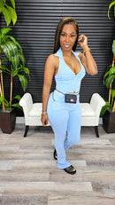 Playing For Keeps Pants Set(Lt Blue) - Laine Collection