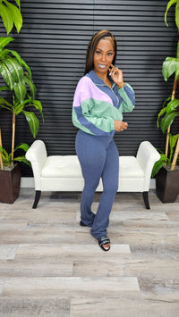 Too Bad Too Bougie Legging Set(Navy)Restock - Laine Collection