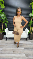 Tea Time Dress(Camel) - Laine Collection
