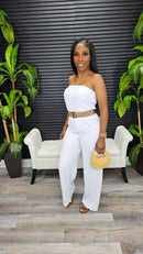 Daytime Jumpsuit(White) - Laine Collection