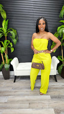 Daytime Jumpsuit(Lime) - Laine Collection