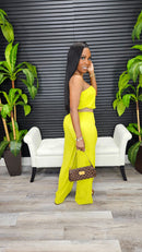 Daytime Jumpsuit(Lime) - Laine Collection