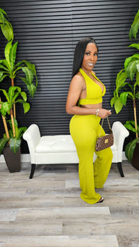 Current Mood Pants Set(Moss) - Laine Collection