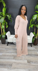2pc In Too Deep Jumpsuit Set (Sienna) - Laine Collection