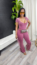 Look For Me Jumpsuits(Burgundy) - Laine Collection