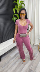 Look For Me Jumpsuits(Burgundy) - Laine Collection