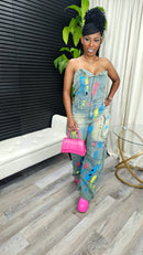 Seema Splash Jumpsuit - Laine Collection