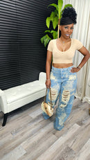 Danger Zone Pants(Denim) - Laine Collection