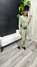 Hug Me Tight Pants Set(Green) - Laine Collection