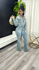 Taking Notes Jumpsuit - Laine Collection