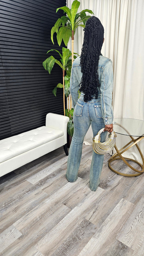 Taking Notes Jumpsuit - Laine Collection