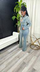 Taking Notes Jumpsuit - Laine Collection