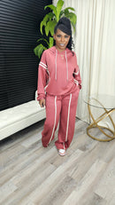 Tell Me Twice Pants Set(Marsala) - Laine Collection