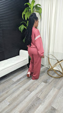 Tell Me Twice Pants Set(Marsala) - Laine Collection