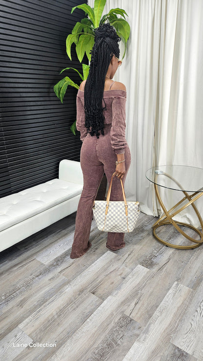 Make Me Hotter Jumpsuit(Brown)