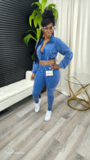 Everything You Need Legging Set(Blue) - Laine Collection