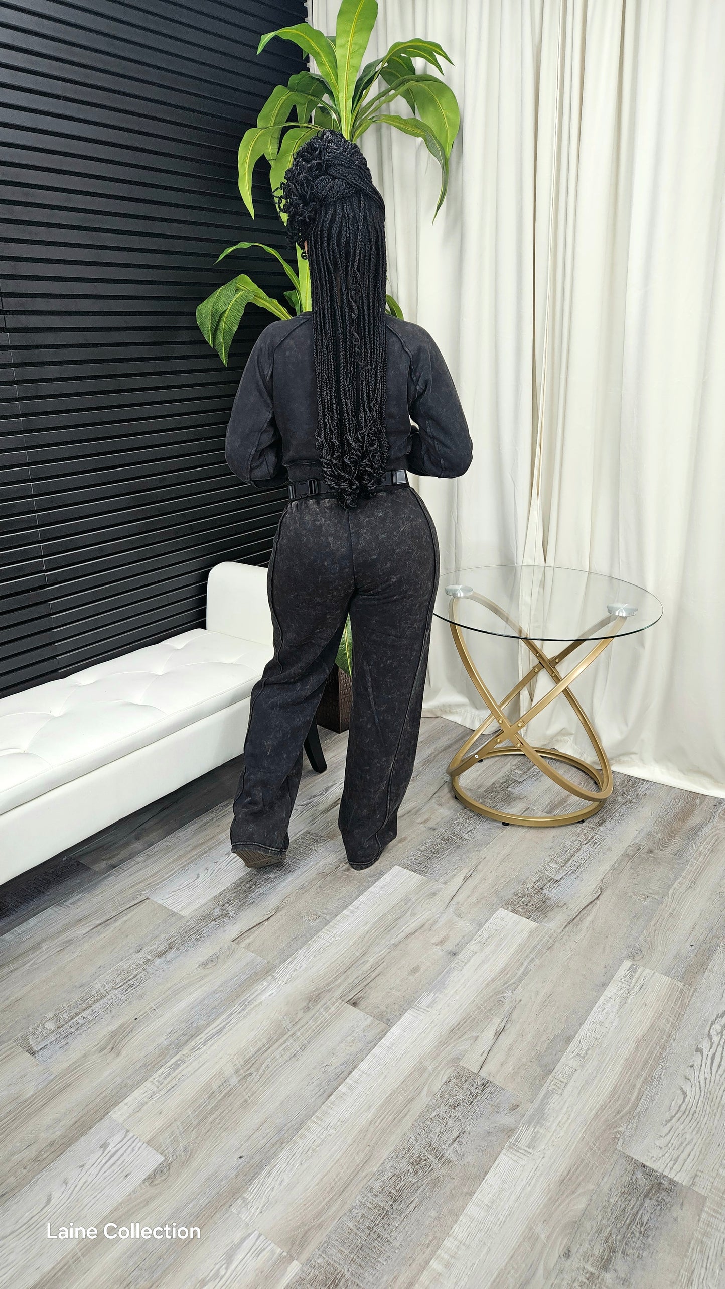 She Bout It Pants Set( Black)