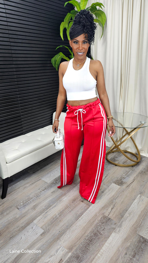 Catch My Drift Pants(Red) - Laine Collection