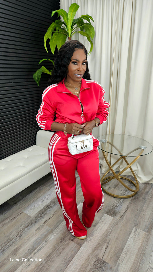 What A Game Tracksuit Set(Red)Restocked Ship Out 12/21