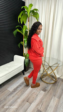 Keep Score Legging Set(Rust) - Laine Collection