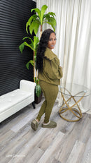 Keep Score Legging Set(Olive) - Laine Collection
